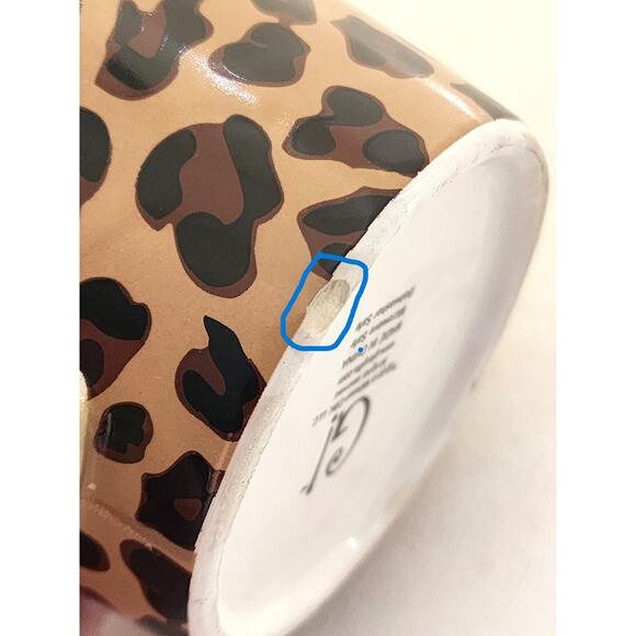 MUG/CUP-Leopard Print-Leopard Head and Handle, Unique, Holds 8 oz/1 cup - Picture 12 of 13